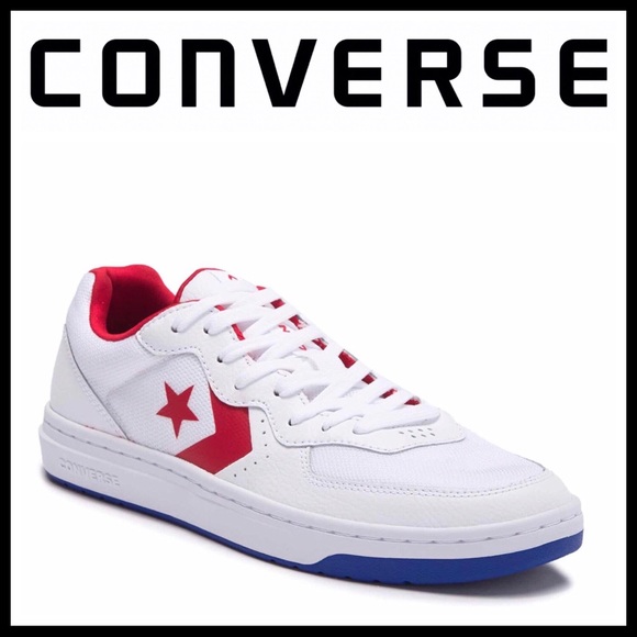 CONVERSE ALL STAR WHITE LEATHER LOW TOPS LO OX - Picture 5 of 8